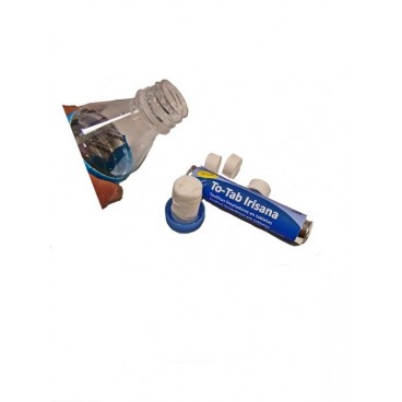 Compressed wipes To-Tab Irisana. 500 individual units of 22x24 cm.