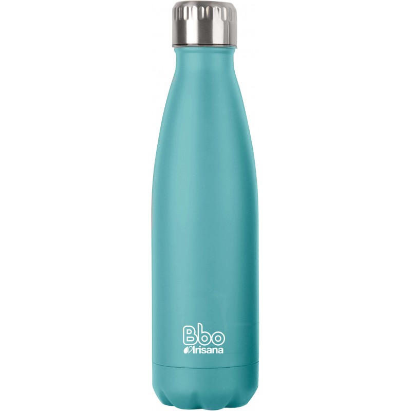 750 ml. Botella reutilizable Bbo Irisana, acero inoxidable con funda de neopreno