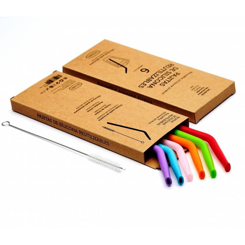 Reusable Silicone Straws, Irisana Reusable Silicone Straws, Irisana
