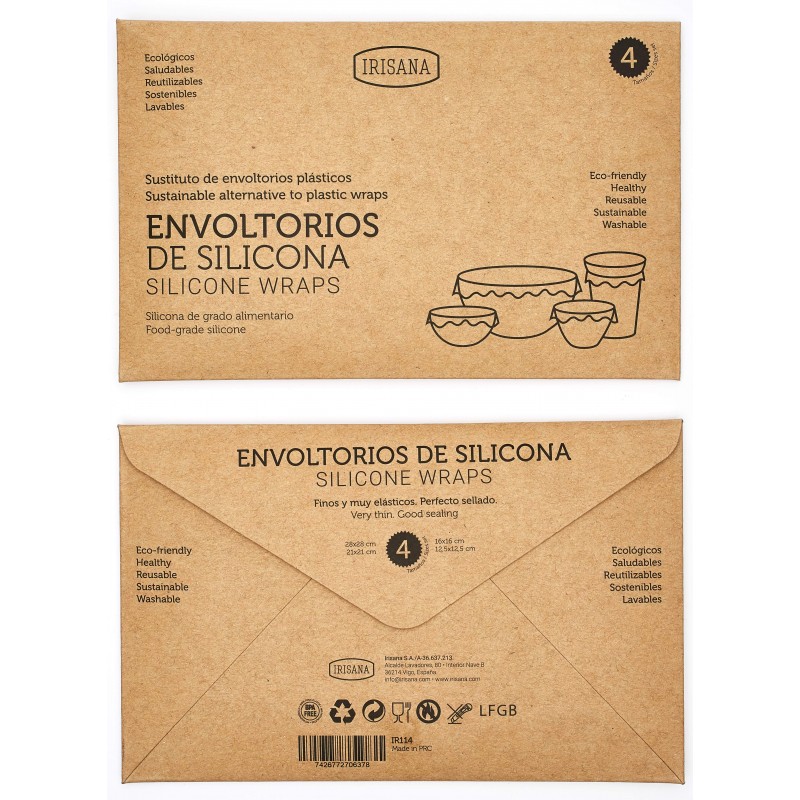 Envoltorios reutilizables de silicona... Envoltorios reutilizables de silicona...