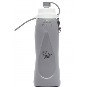 Botella plegable Bbo Irisana de silicona. 500 ml.