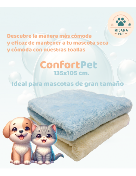 ConfortPet. Microfiber towel for pets. 135x105 cm